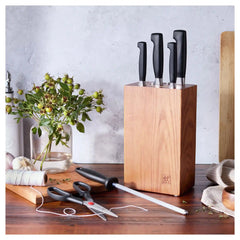 ZWILLING | 7-pc, Upright Knife Block Set, Brown | Four Star Eco