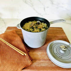 Staub | 3 qt Sauce Pan, Cast Iron  | x Pamela Salzman - Cast Iron
