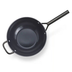 ZWILLING | 12-inch, Wok With Glass Lid Ceramic Nonstick Titanium | Milano