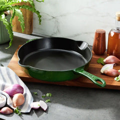 Staub | 11-inch, Traditional Deep Skillet, Basil | Cast Iron