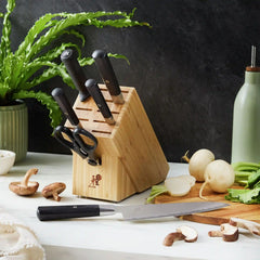 MIYABI | 7-pc, Knife block set, Brown | KOH 4000FC