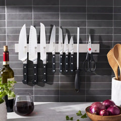 ZWILLING | 10-pc, Set with 17.5" stainless magnetic knife bar, No-Color | Pro