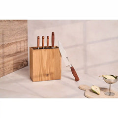 ZWILLING | 6-pc, Kotibe Wood Handle Knife Block Set, Brown | Four Star