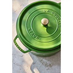 Staub | 7 qt, Round, Dutch Oven, Pistachio | Cast Iron - Round Cocottes