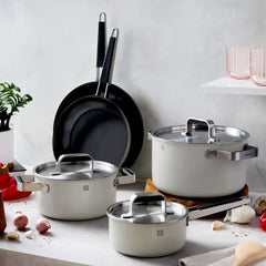 ZWILLING | 8-pc Stainless Steel Cookware Set, Ivory | Pure