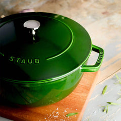 Staub | 5 qt, French oven, Basil | Cast Iron
