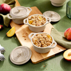 Staub | 3-pc, Mini Round Dutch Oven Set, Sesame | Stoneware