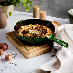 Staub | 8.5-inch, Traditional Deep Skillet, Basil | Cast Iron - Fry Pans/ Skillets