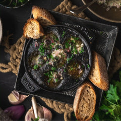 Staub | 5.5-inch, Escargot Dish with six holes, Matte Black | Cast Iron