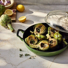 Staub | 3.5 qt, Braiser With Glass Lid, Pistachio | Cast Iron
