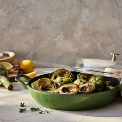 Staub | 3.5 qt, Braiser With Glass Lid, Pistachio | Cast Iron