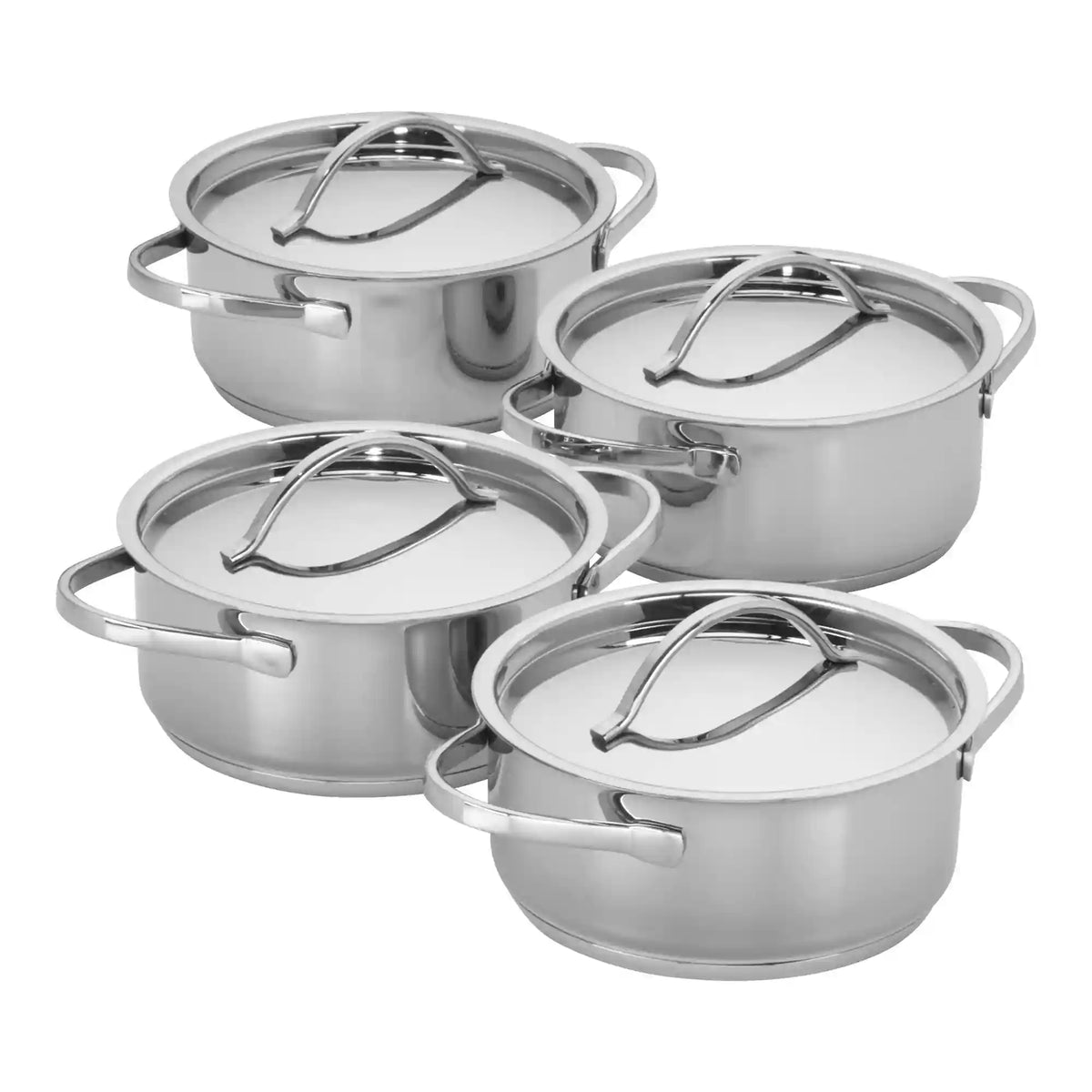 Demeyere | 4-pc Mini Dutch Oven Set , 18/10 Stainless Steel  | Resto