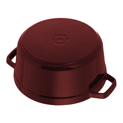 Staub | 13.25 qt, Round, Dutch Oven, Grenadine | Cast Iron