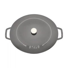 Staub | 6 qt, Wide Oval French Oven, Graphite Grey | Cast Iron